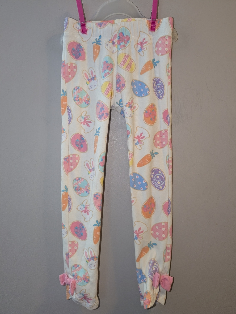 Gymboree 2025 Easter Egg Bunny Print Girls' Leggings Pastel Multicolored Size 6